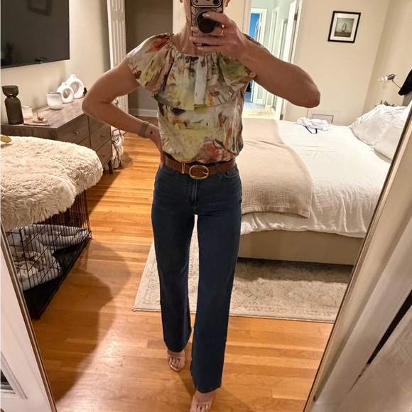 Harvey Faircloth Tops - Harvey Faircloth Abstract Print Women’s Blouse